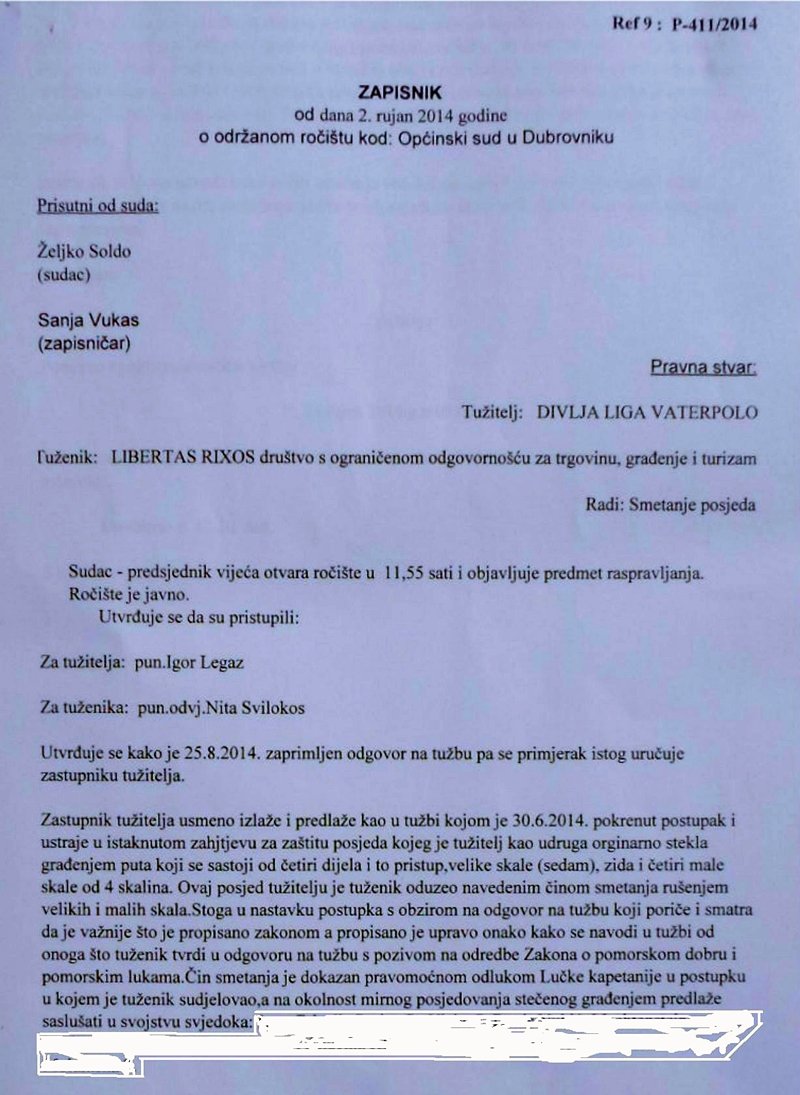 Zapsinik s ročišta 1.