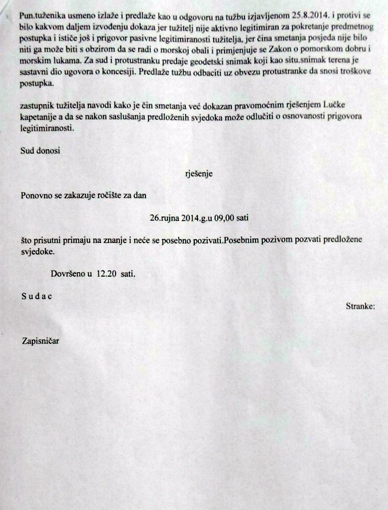 Zapsinik s ročišta 2.