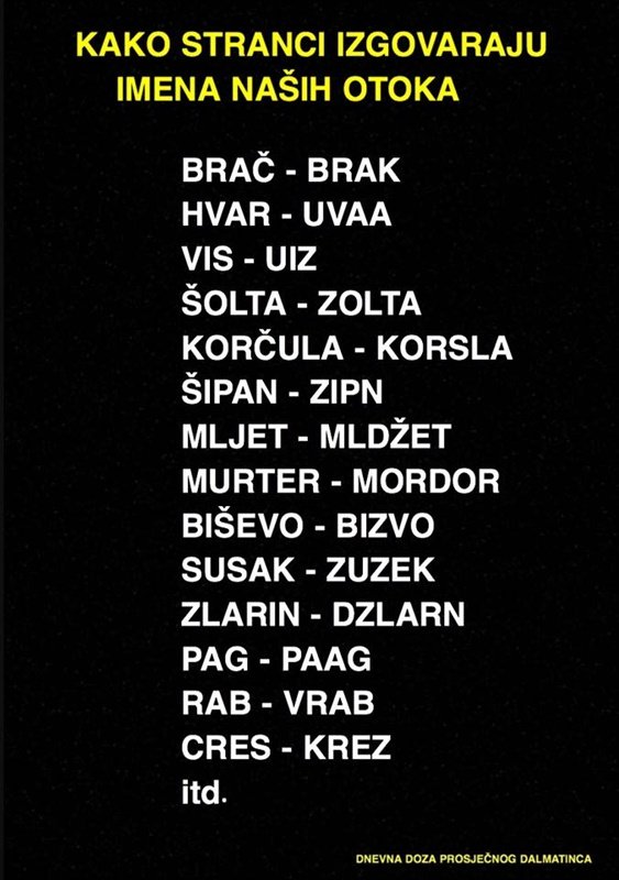 Facebook/Dnevna doza prosječnog Dalmatinca