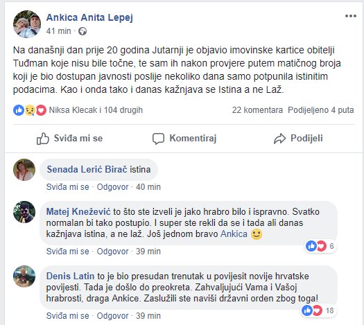 Screenshot Facebook
