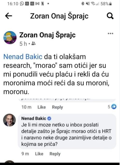 Zoran Šprajc Facebook/Screenshot