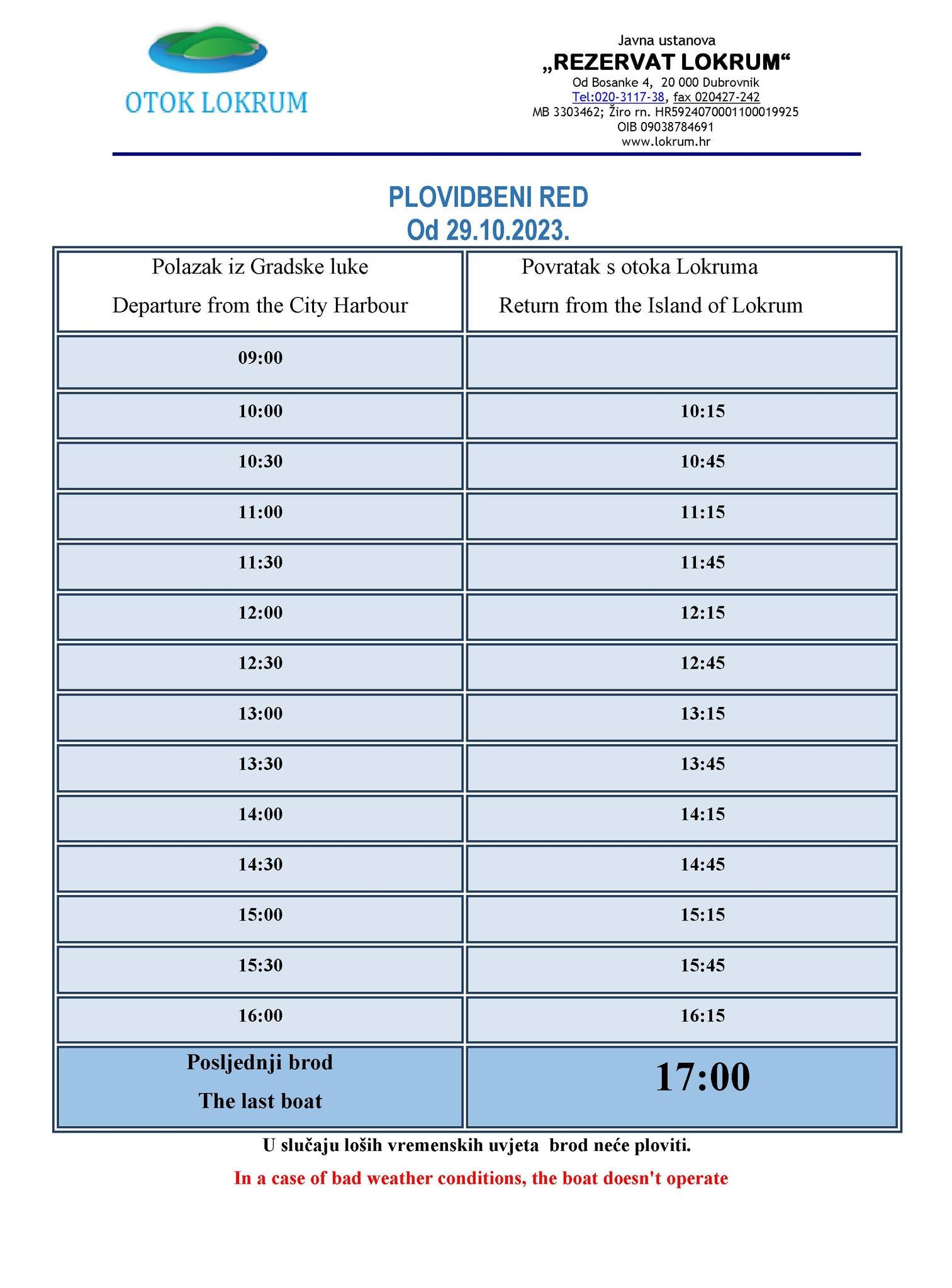 Javna ustanova Rezervat Lokrum